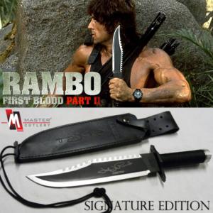  RAMBO II, LA MISSION - COUTEAU POIGNARD OFFICIEL SIGNATURE EDITION (MASTER CUTLERY- HOLLYWOOD COLLECTIBLES GROUP)