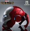 IRON MAN 2 - CASQUE INTEGRAL MARK V "ULTIMATE VERSION" OUVERTURE AVEC 8 PIECES MOTORISEES, SON & LEDS, AVEC COMMANDE VOCALE "JARVIS" + COMMANDE DIGITALE + TELECOMMANDE (REPRODUCTION HAMMER ADVANCED)