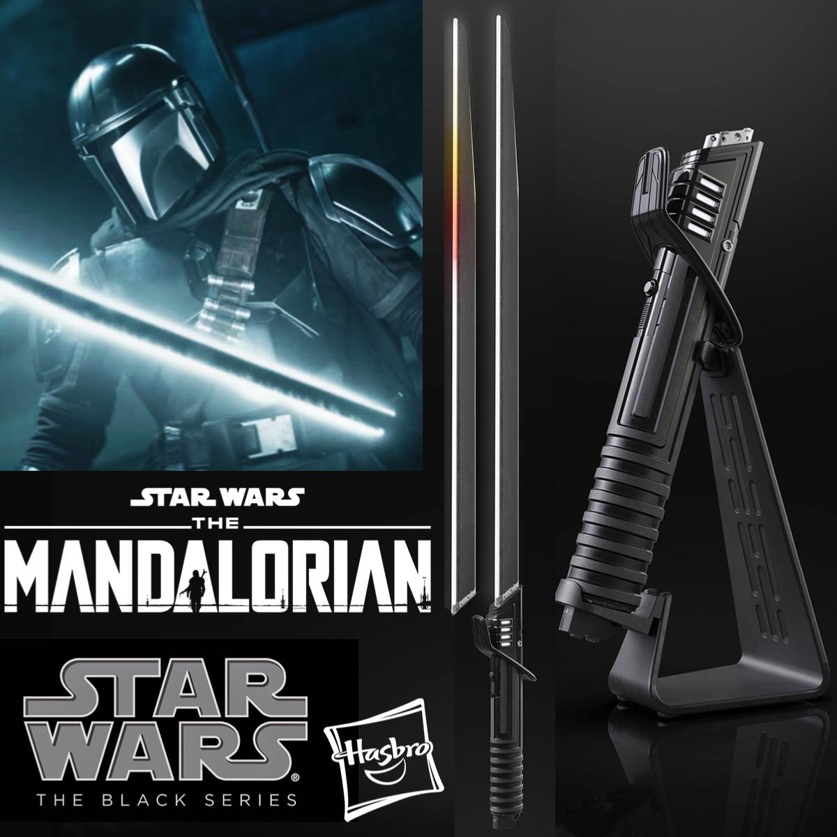 Le sabre laser noir de Star Wars : The Mandalorian The Series Force FX  Elite est disponible en précommande