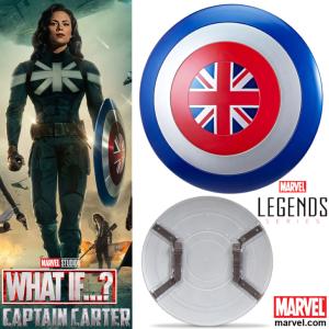 CAPTAIN CARTER : WHAT IF...? - BOUCLIER OFFICIEL (HASBRO - MARVEL LEGENDS - VERSION PVC)