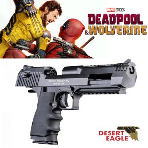 DEADPOOL 3 : DEADPOOL & WOLVERINE - PISTOLET OFFICIEL TOUT METAL AVEC RETOUR DE CULASSE (LICENCE DESERT EAGLE)