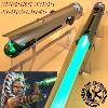 STAR WARS - SABRE LASER AHSOKA TANO (ANIME) AVEC MALLETTE ALUMINIUM (MODELE COURT - PRACTICAL - LAME AMOVIBLE - COULEUR DE LAME INTERCHANGEABLE - EFFETS SONORES & LUMIERES MULTIPLES)