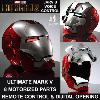 IRON MAN 2 - CASQUE INTEGRAL MARK V "ULTIMATE VERSION" OUVERTURE AVEC 8 PIECES MOTORISEES, SON & LEDS, AVEC COMMANDE VOCALE "JARVIS" + COMMANDE DIGITALE + TELECOMMANDE (REPRODUCTION HAMMER ADVANCED)