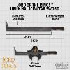 LOTR (LE SEIGNEUR DES ANNEAUX) - URUK-HAI CIMETERRE OFFICIEL FORGE ACIER CARBONNE + SUPPORT BOIS (MACHETTE - UNITED CUTLERY BRANDS)