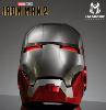 IRON MAN 2 - CASQUE INTEGRAL MARK V "ULTIMATE VERSION" OUVERTURE AVEC 8 PIECES MOTORISEES, SON & LEDS, AVEC COMMANDE VOCALE "JARVIS" + COMMANDE DIGITALE + TELECOMMANDE (REPRODUCTION HAMMER ADVANCED)