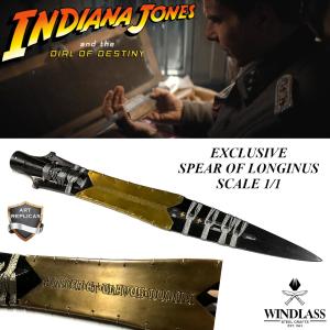 INDIANA JONES : INDIANA JONES ET LE CADRAN DE LA DESTINEE - REPLIQUE LANCE DE LONGINUS (LA SAINTE LANCE) FORGÉE MAIN LIMITED EDITION (REPRODUCTION WINDLASS STEELCRAFTS)