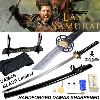 LE DERNIER SAMOURAI (THE LAST SAMURAI) - SABRE NATHAN ALGREN LAME "DAMAS" FORGE MAIN LIMITED EDITION (KATANA PRACTICAL AVEC GRAVURE - REPRODUCTION ART REPLICAS / WINDLASS STEELCRAFTS)