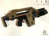 ALIENS: COLONIAL MARINES - HUDSON CUSTOM PULSE RIFLE M41A1 TOUT AUTOMATIQUE AVEC COMPTEUR A LED & MARQUAGE (VERSION SNOW WOLF)