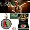 LOKI (SERIE) - REPLIQUE ECHELLE 1/1 OFFICIELLE : MONTRE HORLOGE TVA STOPWATCH PROP REPLICA DE LOKI (TIME VARIANCE AUTHORITY STOP WATCH NECKLACE - MARVEL ™ - SALESONE)