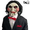 SAW - MARIONNETTE BILLY 105 CM TAILLE 1/1 VERSION DELUXE AVEC ECLAIRAGE, SON ET MOUVEMENT MOTORISE (BILLY PUPPET DELUXE PROP - TOT STUDIOS - AVEC BOITE VITRINE)