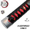 DEMON SLAYER: KIMETSU NO YAIBA - REPLIQUE SABRE KATANA TANJIRO KAMADO LAME "DAMAS" FORGE MAIN LIMITED EDITION (REPRODUCTION ART REPLICAS / WINDLASS STEELCRAFTS)