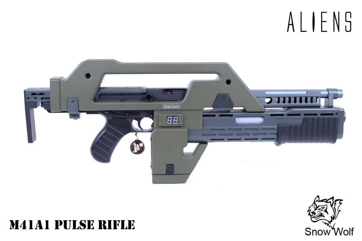 ALIENS - CUSTOM PULSE RIFLE M41A1 TOUT AUTOMATIQUE AVEC COMPTEUR A LED ...