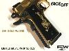 FACE/OFF (VOLTE FACE) - PISTOLET COLT 1911A1 CUSTOM "V12" TOUT METAL PLAQUE OR 24 K LIMITED MOVIE PROP SERIES AVEC MALLETTE (FCW AIRSOFT)