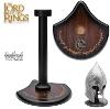 LOTR (LE SEIGNEUR DES ANNEAUX) - SUPPORT BOIS DELUXE SOUS LICENCE OFFICIELLE AVEC INSCRIPTIONS ELFIQUES & MÉDAILLON " THE LORD OF THE RINGS " (BY UNITED CUTLERY)