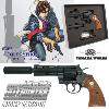 NICKY LARSON / CITY HUNTER - REVOLVER COLT PYTHON 357 OFFICIEL RYO SAEBA MODEL AVEC SILENCIEUX (COFFRET LIMITED EDITION TANAKA WORKS)