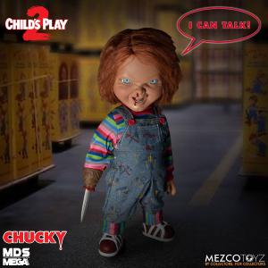 CHUCKY : CHILD'S PLAY 2 - AUTHENTIC MOVIE PROP REPLICA TAILLE 1/1 OFFICIELLE (PUPPET - DESIGNER SERIES MENACING - MEZCO)