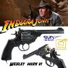 INDIANA JONES - REVOLVER OFFICIEL WEBLEY MARK VI TOUT METAL (AIRSOFT - VERSION EFFET VIEILLI)