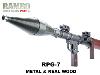 RAMBO II, LA MISSION - LANCE ROQUETTE GK TACTICAL RPG-7 TOUT METAL & BOIS VÉRITABLE (KALASHNIKOV - AIRSOFT GAS GRENADE LAUNCHER)