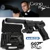 JAMES BOND : CASINO ROYALE  - PISTOLET WALTHER P99 OFFICIEL + SILENCIEUX + LAMPE TACTIQUE "FLASHLIGHT" + MALLETTE LIMITED EDITION (WALTHER - MARUZEN)