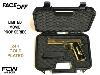 FACE/OFF (VOLTE FACE) - PISTOLET COLT 1911A1 CUSTOM "V12" TOUT METAL PLAQUE OR 24 K LIMITED MOVIE PROP SERIES AVEC MALLETTE (FCW AIRSOFT)