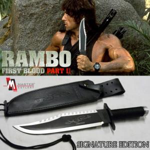  RAMBO II, LA MISSION - COUTEAU POIGNARD OFFICIEL SIGNATURE EDITION (MASTER CUTLERY- HOLLYWOOD COLLECTIBLES GROUP)