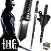 BLADE - REPLIQUE SABRE KATANA DAYWALKER LAME INOX AVEC FOURREAU DORSAL (REPRODUCTION ART REPLICAS)