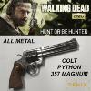 WALKING DEAD (THE) - REPLIQUE RICK GRIMES REVOLVER COLT PYTHON 357 MAGNUM TOUT METAL CHROME (REPRODUCTION VERSION DENIX)