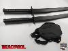 DEADPOOL - REPLIQUE DOUBLE SABRES KATANA + HARNAIS DE TRANSPORT DORSAL (REPRODUCTION ART REPLICAS)